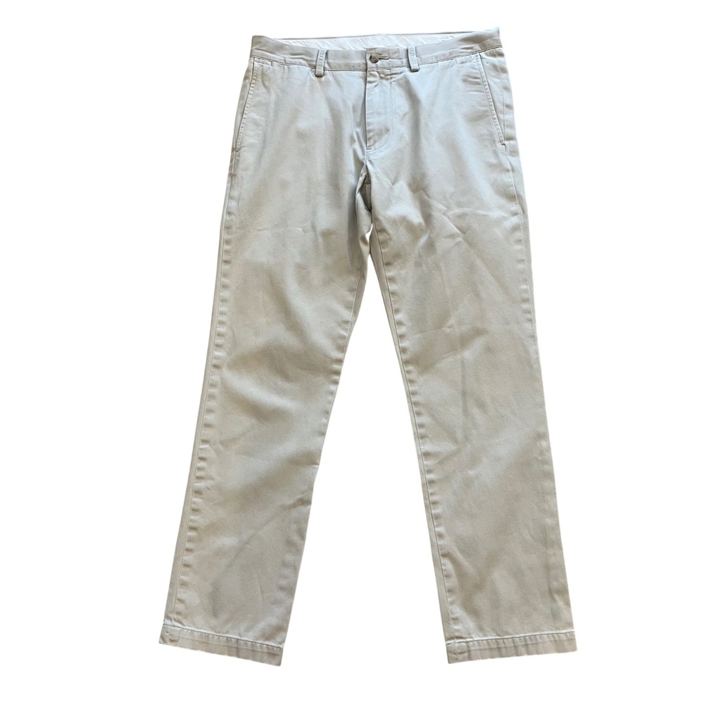 Polo Ralph Lauren Slim Fit Chino Pants Men 32x30 Khaki Tan Cotton Twill Trousers